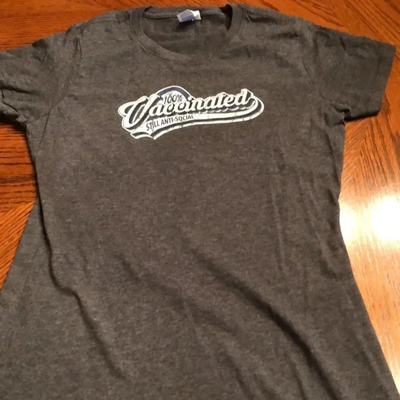 Vaccinated and Still Anti Social Tee Shirt - Picture 2 of 6